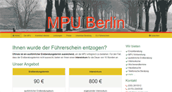 Desktop Screenshot of mpu-berlin.com