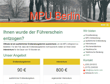 Tablet Screenshot of mpu-berlin.com